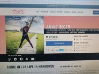 2 Tickets Annie Heger + Matthias Brodowy - 25. Mai 2024, 20 Uhr Berlin - Treptow Vorschau