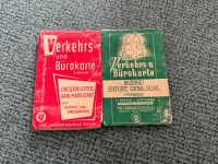 Verkehrs & Bürokarte Erfurt Gera Suhl + Dresden Leipzig Karl Marx Sachsen - Marienberg Vorschau