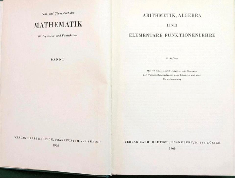 Lehr- und Übungsbuch der Mathematik, 3 Bände, Fachbücher in Schaafheim