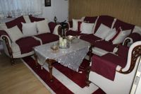 3 teilig Garnitur Set / Sofa / Couch - beige Holz Sitzgarnituren Hessen - Rödermark Vorschau