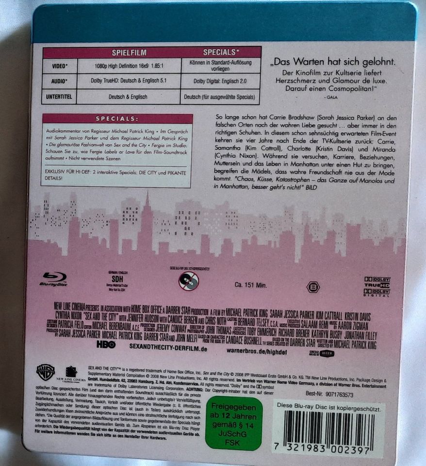 SEX AND THE CITY DER FILM STEELBOOK - BLURAY BLU-RAY BLUERAY in Schöningen