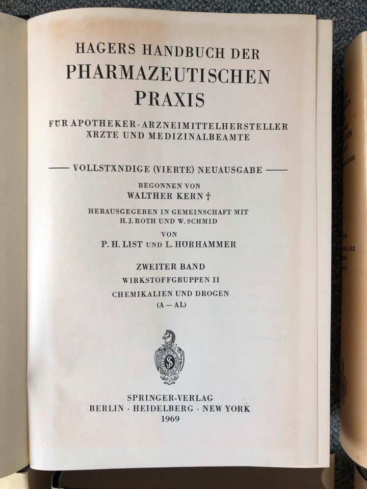 Hagers Handbuch der Pharmazeutischen Praxis 4. Ausg. (11 Bücher) in Roxel
