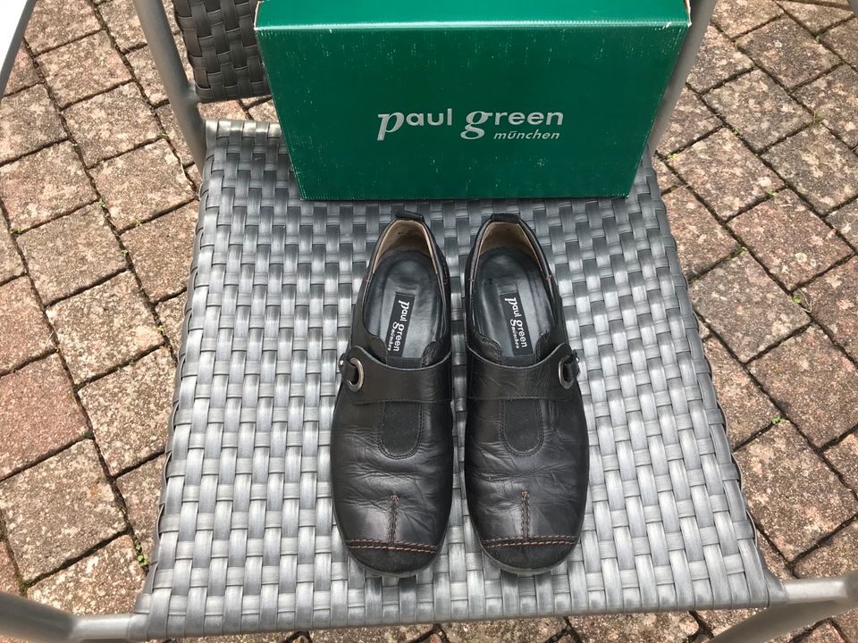 PAUL GREEN Damen Slipper Gr. 38 Gr. 5 1/2 Leder Halb-Schuhe in Brücken (Pfalz)