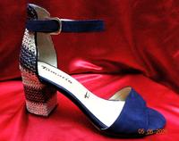TAMARIS TOUCH IT SANDALEN DUNKELBLAU WEIß GOLD 41 WIE NEU Erlenbach am Main  - Erlenbach Vorschau