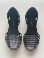 River Island ❤️ schwarze sandalen geflochten boho 37 slipper Thüringen - Eisenberg Vorschau