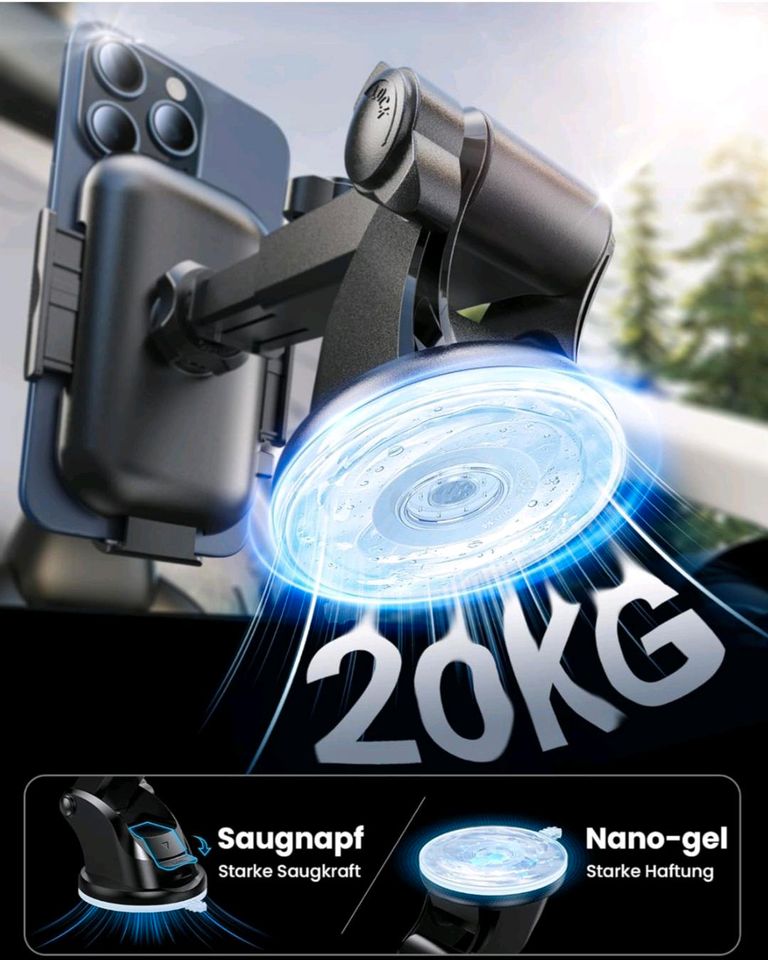 Andobil Handyhalterung Auto [ 2024 Neueste Saugnapf ] 3 in 1 Saug in Halberstadt