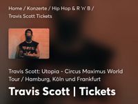 1 Ticket für Travis Scott Konzert in Frankfurt am 27.07 Frankfurt am Main - Kalbach-Riedberg Vorschau