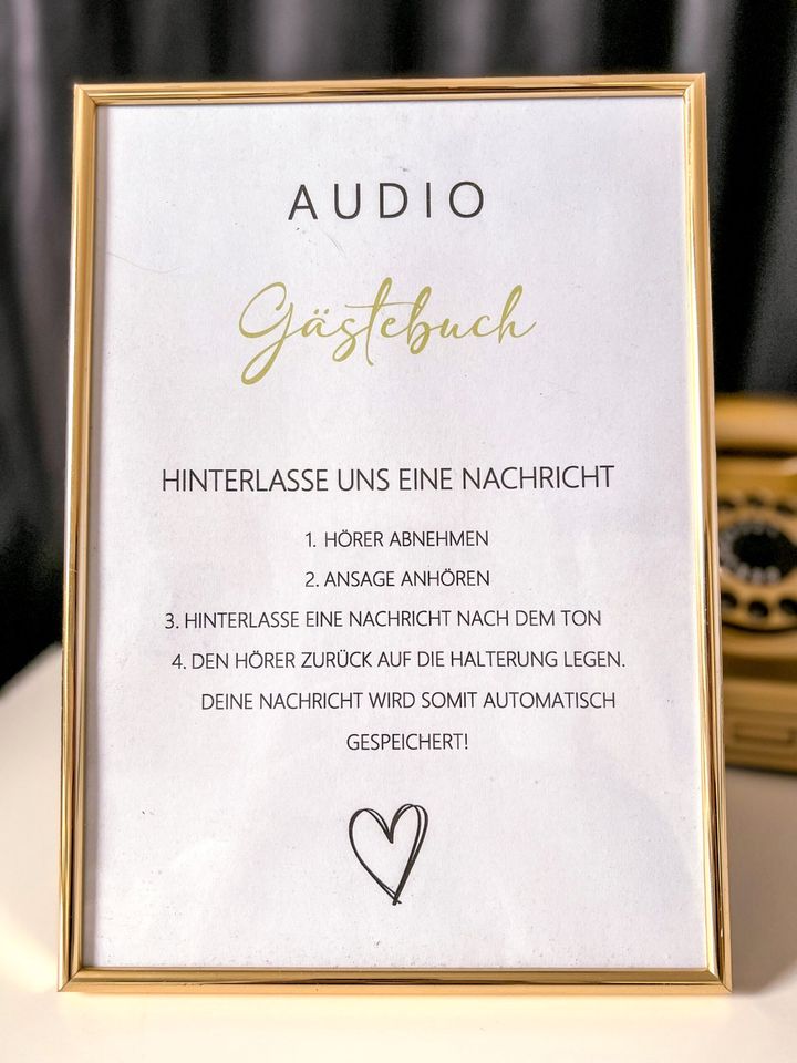 Audio Gästebuch Hochzeit Verleih in Hunderdorf