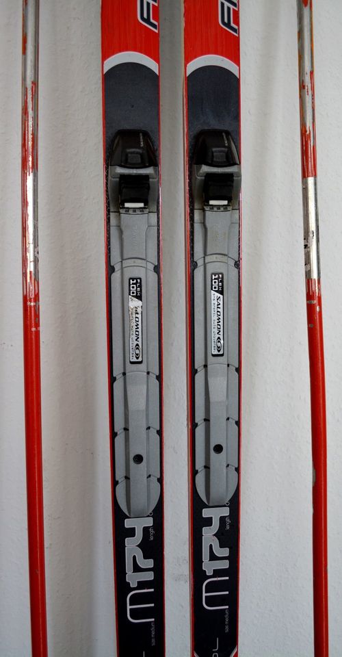 Langlaufski Set Fischer 174 cm SNS + Stöcke + Schuhe f. Anfänger in Selb