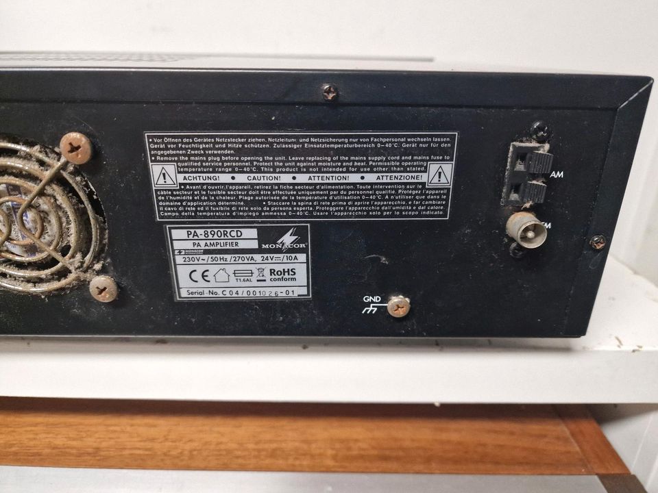 Monacor PA-890RCD Verstärker, CD Player , Mischverstärker in Frankfurt am Main