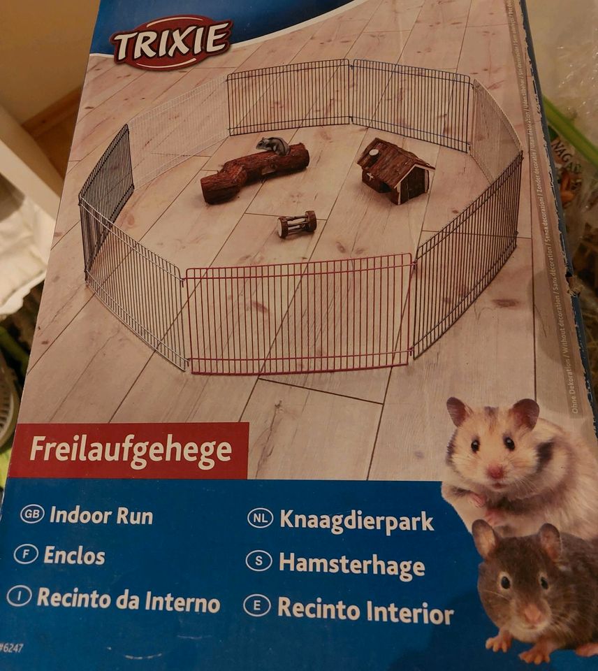 Viel Zubehör für Hamster, Mäuse, Laufrad, Freilauf etc. in Wiernsheim