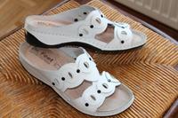 Lederpantolette von Dr.Feet Anatomic Footwear Schuh Gr.40 weiß Niedersachsen - Bovenden Vorschau