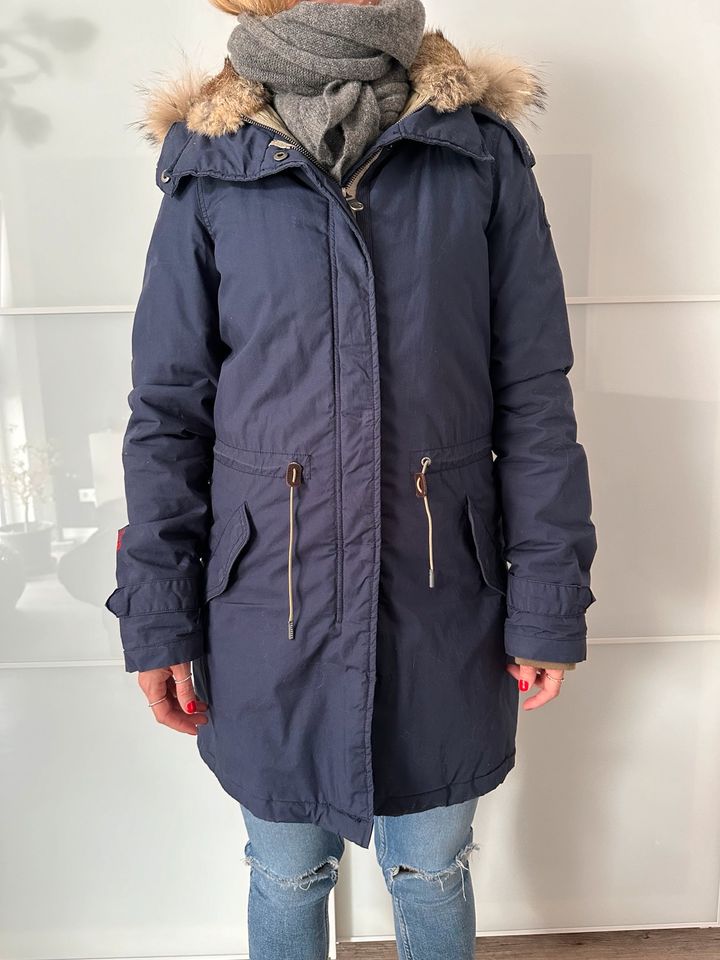 GAASTRA Winterjacke lang mit Weste Gr. M , Navy blaui in Hannover