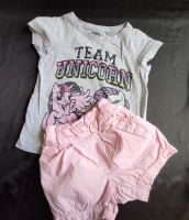 Next Set Shirt my little Pony Team unicorn Glitzer Shorts rosa 98 Bayern - Bayreuth Vorschau