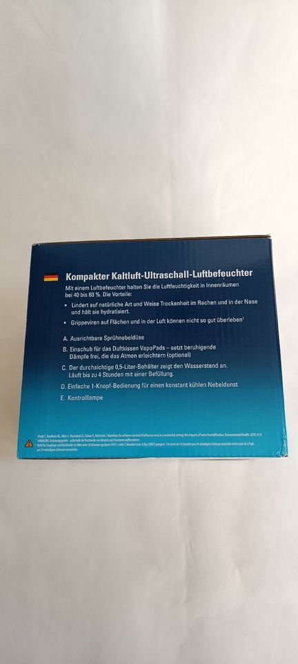 WICK Mini Kompakt Ultraschall Luftbefeuchter - NEU / OVP in Norderstedt
