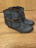 Tamaris Damen Schuhe Stiefeletten blau Gr. 39 Sachsen - Pegau Vorschau