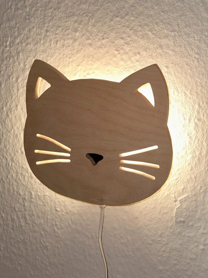 Bausatz Lampe Kinder Wandlampe Katze in Dresden