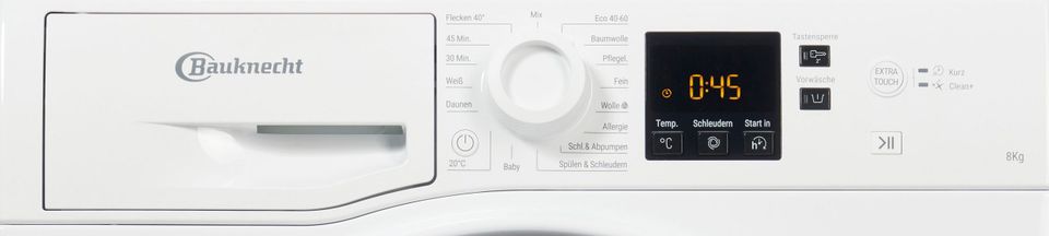 BAUKNECHT Waschmaschine WWA 843 B, 8 kg, 1400 U/min in Steinbach