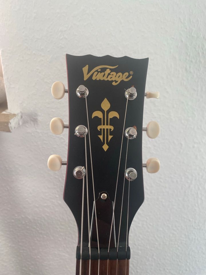 Vintage V130 (Nachbau Gibson Les Paul Junior) E Gitarre in Düren