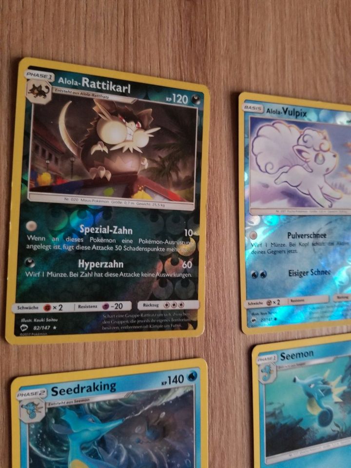 35 Stk. Pokemon deutsch Sammelkarten Sonne&Mond Holo Reverse in Dresden