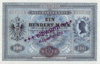 Banknote Deutsches Kaiserreich 100 Mark 1876 - Nr. R 4 - (REPRO) Sachsen-Anhalt - Schönebeck (Elbe) Vorschau