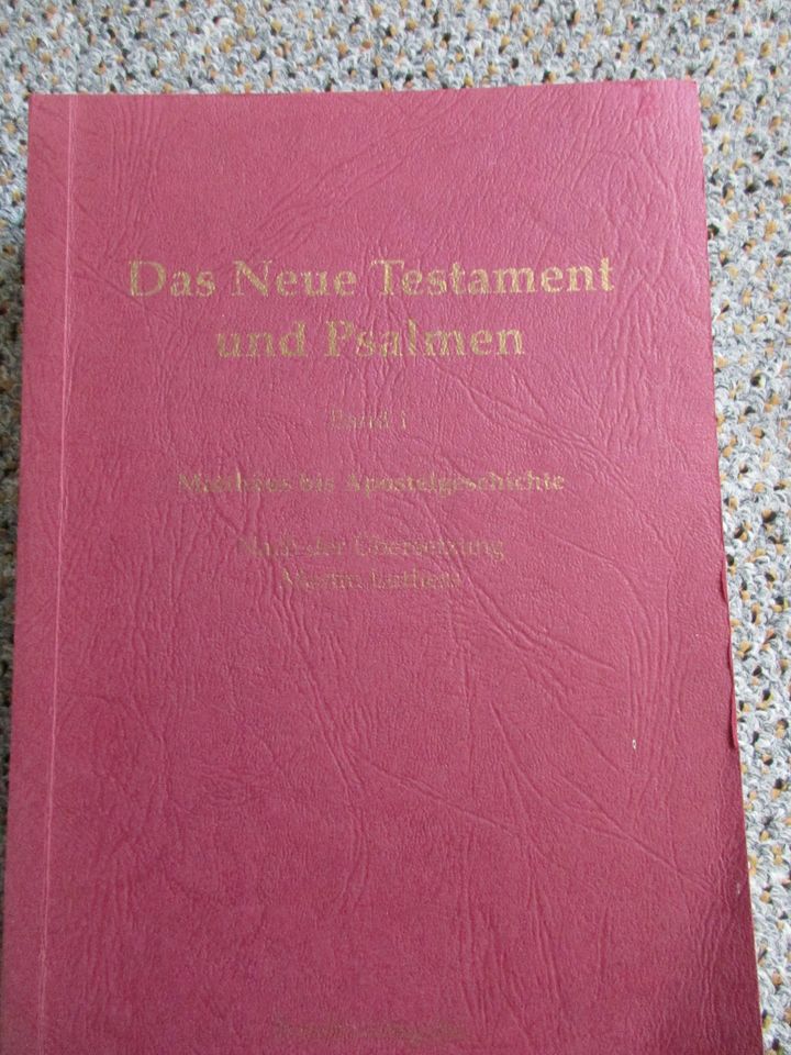 Das Neue Testament Psalmen Abschrift handgeschrieben Sonderausgab in Oldenburg