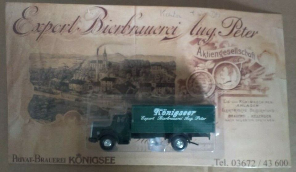 OVP Truck Königsee Export Bierbrauerei Aug. Peter MB 6600 Plane in Meiningen