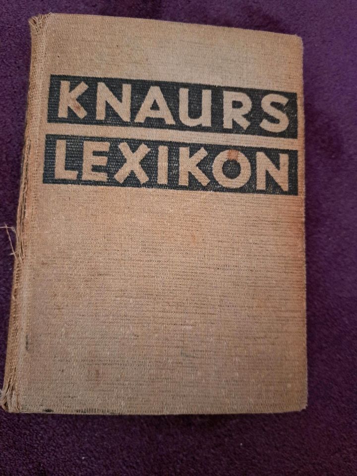 Antiquarisch, Knaurs Lexikon v. A-Z, 1949, gut in Fockbek