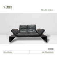 KOINOR Raoul Leder Zweisitzer Sofa Grau Couch Designer Elberfeld - Elberfeld-West Vorschau