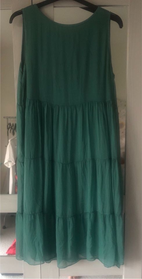 Sommerkleid Gr 40 grün mit Baumwolle/ Seide in Zwickau