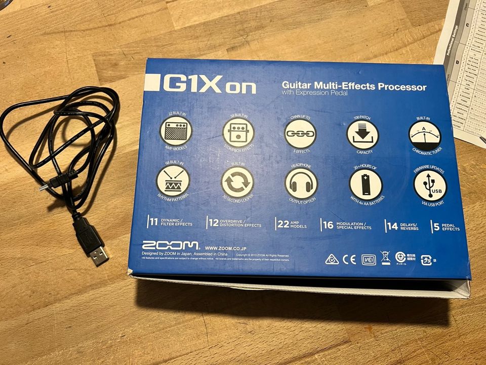 Zoom G1Xon Gitarren Multieffekt mit Expression Pedal in Wolfsburg