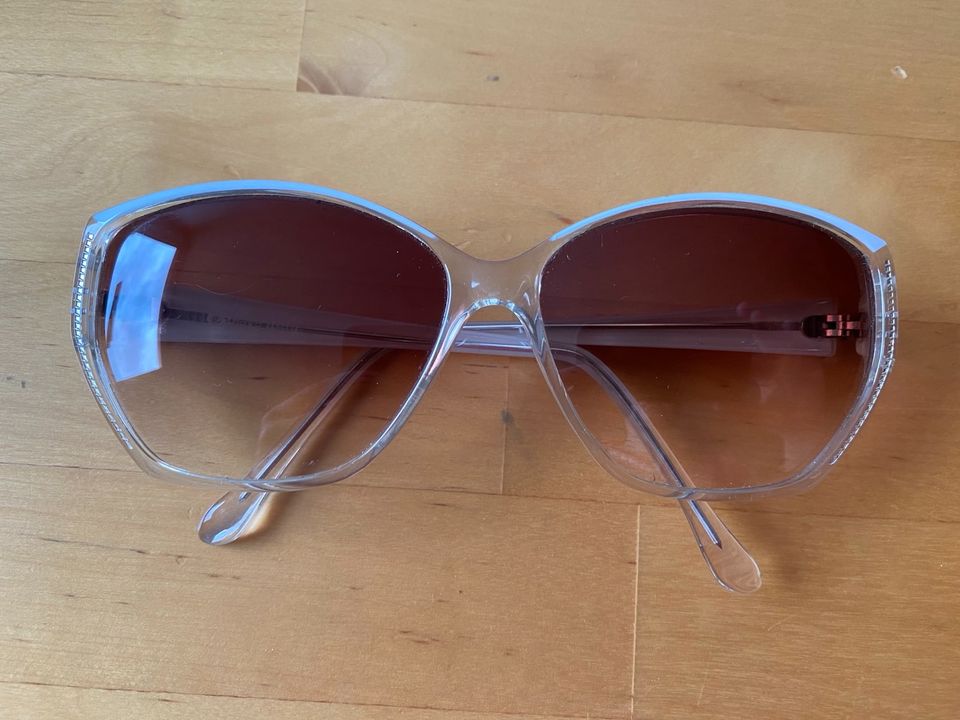 Vintage Sonnenbrille Piave Original 70er/80er Jahre Retro weiß in Ratingen