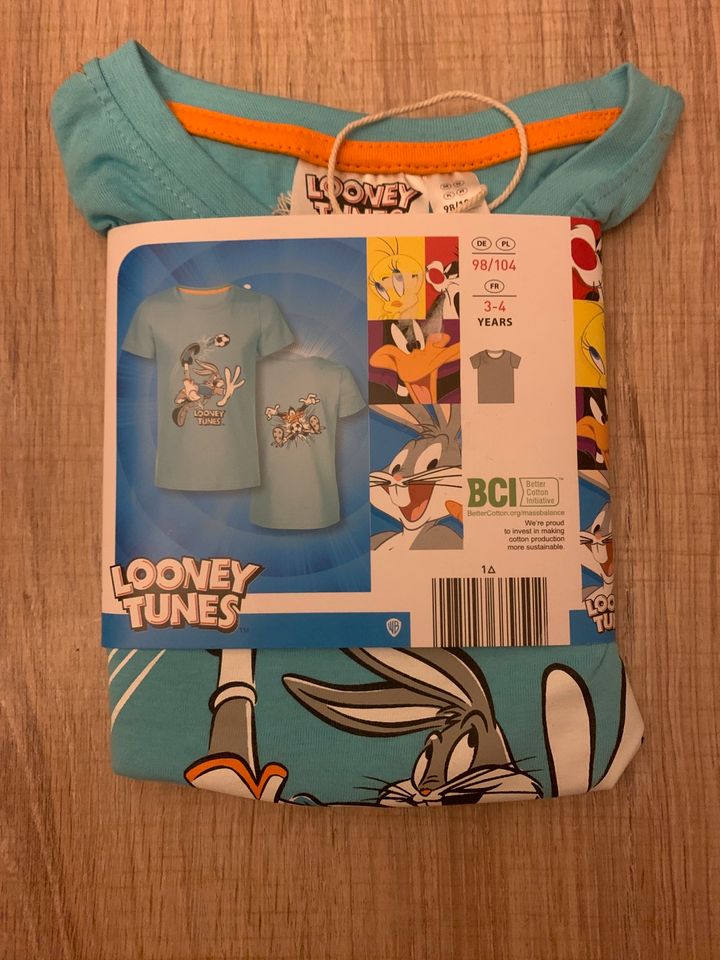 Tolles T-Shirt von Looney Tunes Gr.98/104, *neu* in Ohrdruf