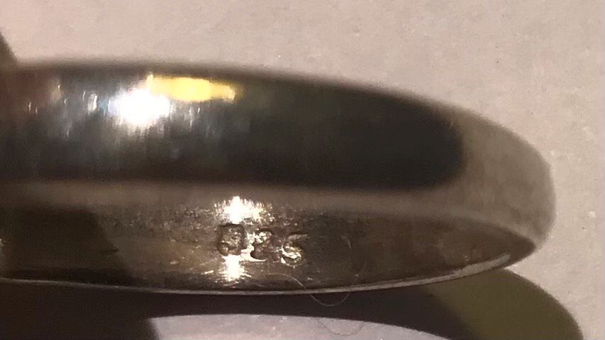 Toller Silber Ring, 825, Steinchen grün lila, Sterling Silber 925 in Frankfurt am Main