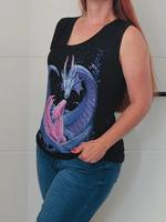 Spiral-Top-Maternal Instinct-Drachen Liebe-XL 38/40-Gothic-EMP Nordrhein-Westfalen - Voerde (Niederrhein) Vorschau