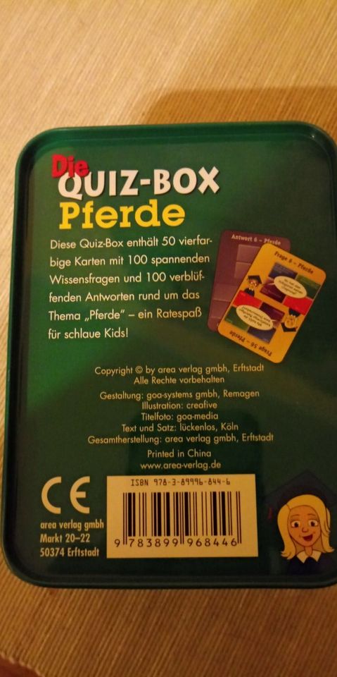Quiz-Box Pferde, neu, Gesellschaftsspiel, Pferdespiel in Hamburg