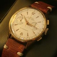 Olympic chronograph Herren Armbanduhr 750er 18k Gold Burglesum - Burg-Grambke Vorschau