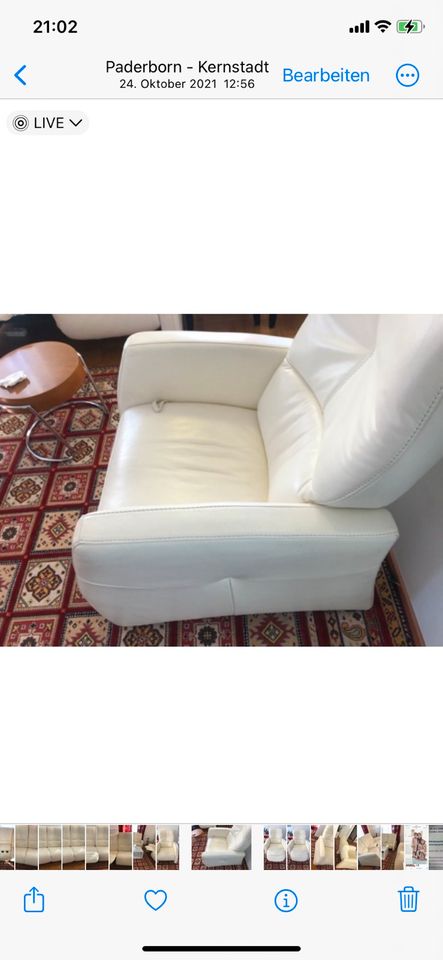 Leder Couch sofaSitzgarnitur 1+2er+2er + Kinosofa in Paderborn