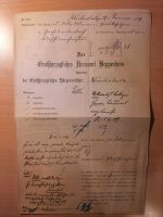 Altes Dokument aus Mörlenbach vom 29. Januar 1909 Hessen - Griesheim Vorschau