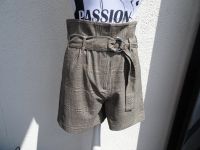 grau braun karierte oversize Shorts von Mango, Größe M, highwaist Dresden - Briesnitz Vorschau