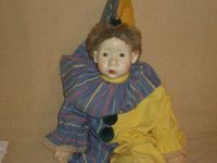 Eine 68cm Große Porzelan Harlekin-Puppe 15€ Bayern - Stein Vorschau