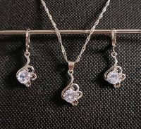 Transparent Zirkonia Silber 925 Schmuck Set 1462 Bayern - Grafenau Vorschau