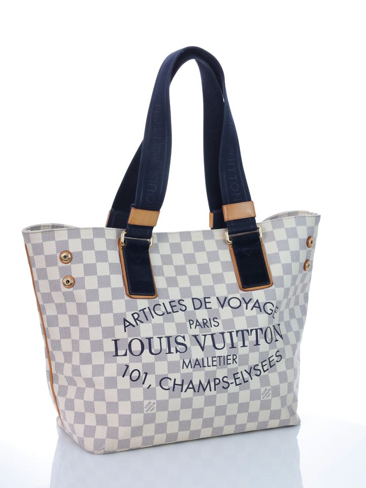 LOUIS VUITTON SOLEIL Cabas N41375 Damier Azur IKAT NEVERFULL in Grünwald