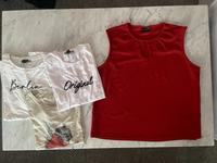 Kleidungspaket Damen T-Shirts Bluse 46/48 weiß rot beige Hessen - Limburg Vorschau