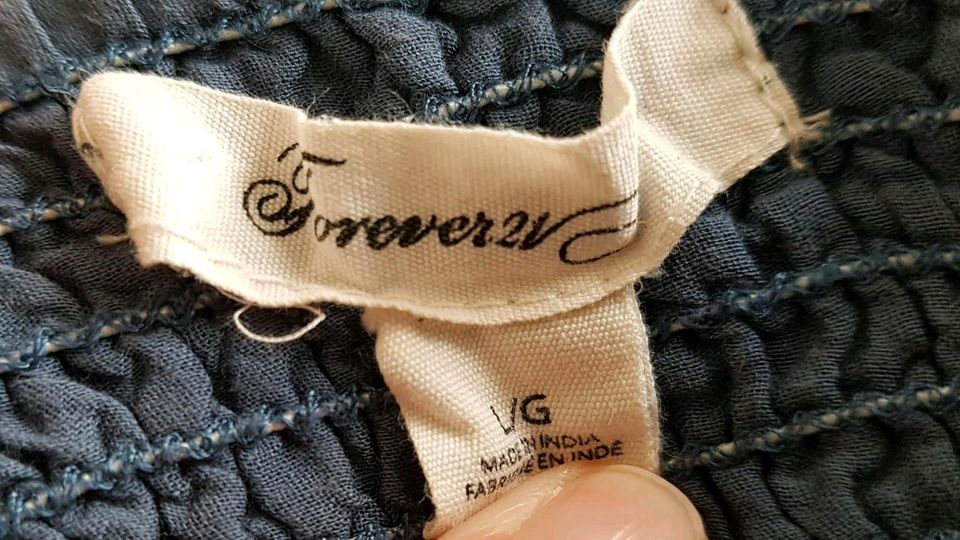 Blaues Kleid/ Shirt von Forever21 Größe S in Bochum