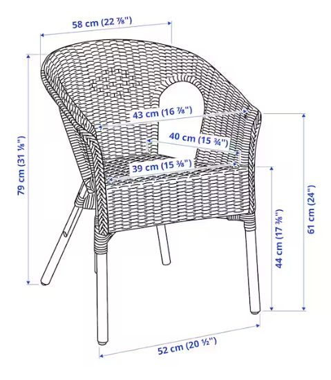 Rattan Stuhl von IKEA in Kiel