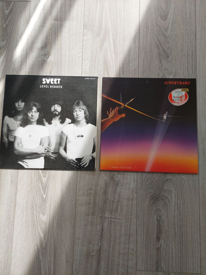 Vinyl LPs Supertramp + Sweet in Rheda-Wiedenbrück