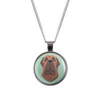 Mylery Halskette mit Motiv Hund Mastiff silber oder bronze 28mm S Hessen - Trendelburg Vorschau