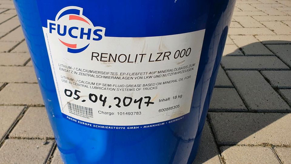 18 Kg Fließfett Fuchs Renolit LZR 000 in Driedorf