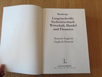 Langenscheidts Fachwörterbuch Englisch Wirtschaft Handel Finanze Baden-Württemberg - Karlsruhe Vorschau